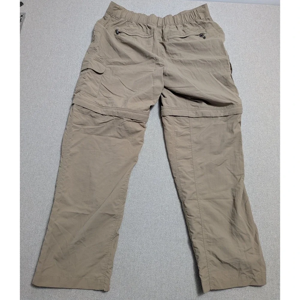 Cabela's Men's XL Khaki Convertible Cargo Pants 4MOST UPF 30 Nylon Hiking Summer